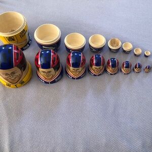 Lance Armstrong 2004 TDF team Russian nesting doll set